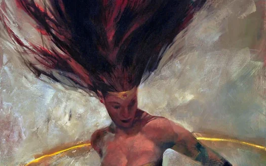 “Diana” — portrait painting by Christopher Moeller